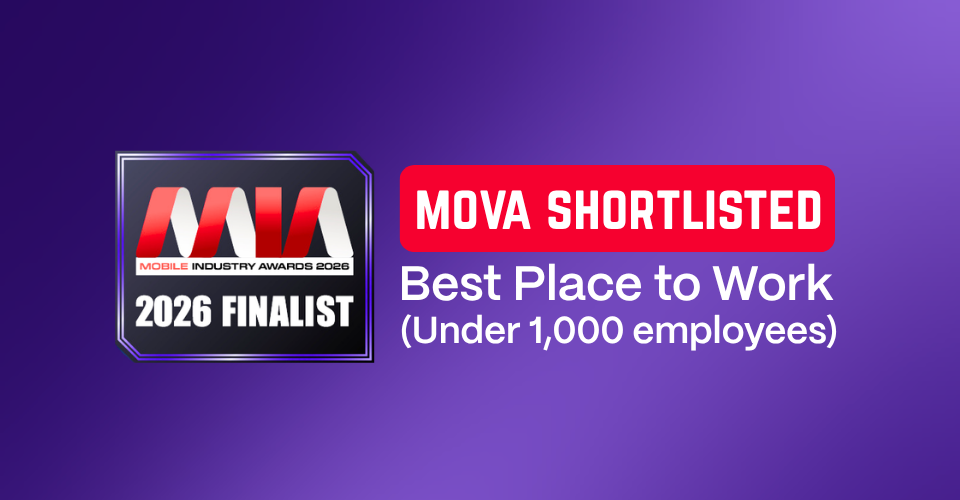 Mova shortlisted at Mobile Industry Awards